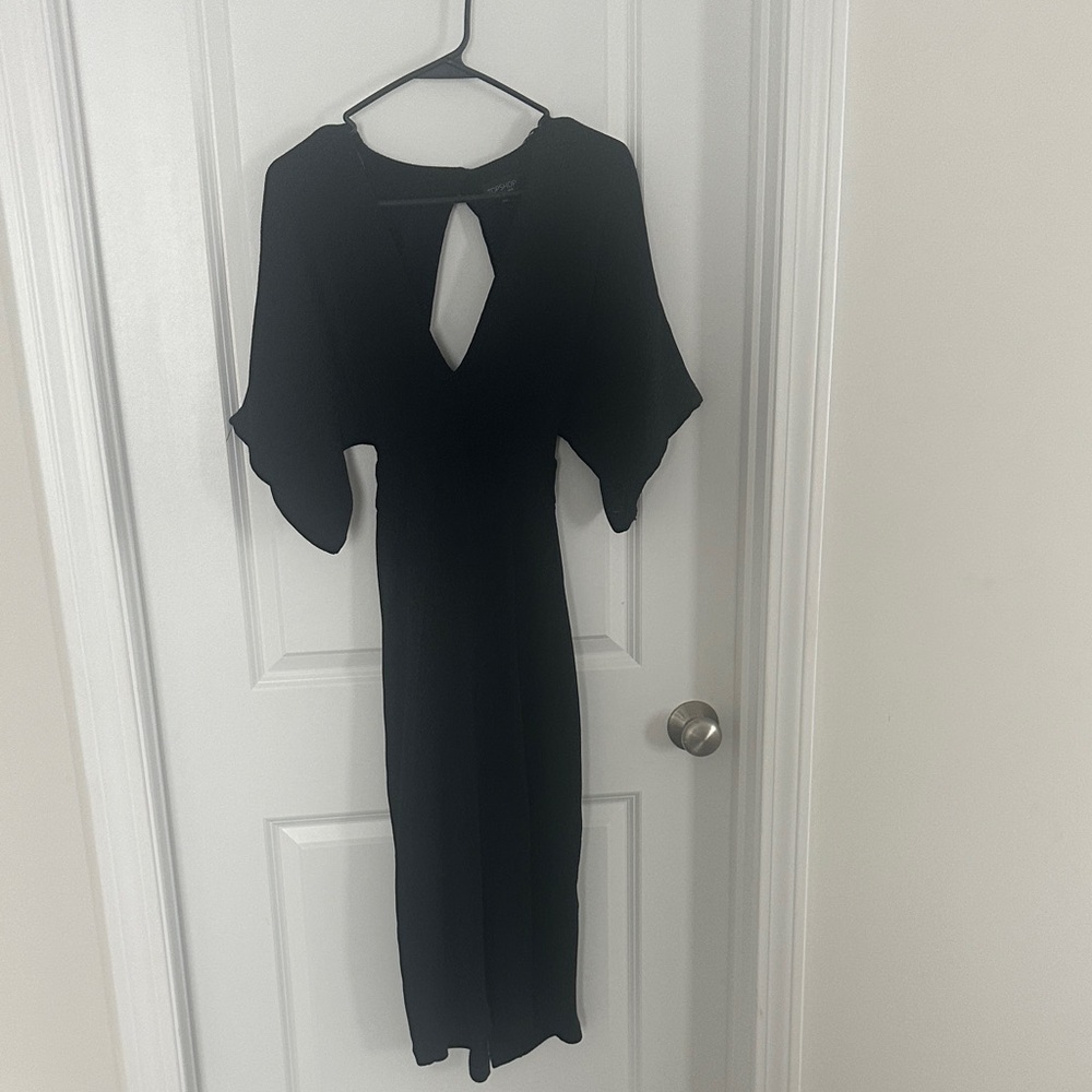 Topshop Black Long Sleeve Dress